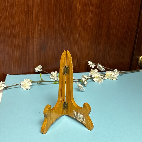 Vintage Folding Wooden Display easel for plates, frames - Picture 11 of 11